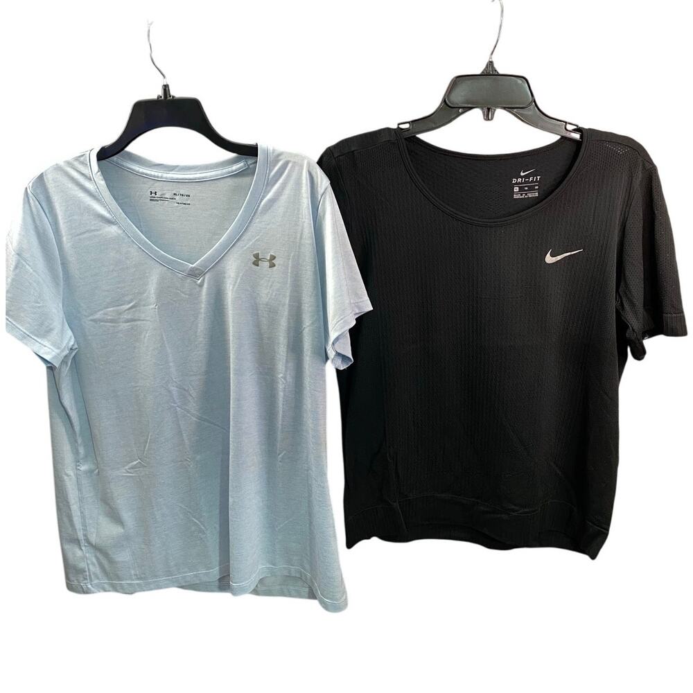 Nike & Under Armour Women’s Athletic Shirts – Size XL – Performance Fit
